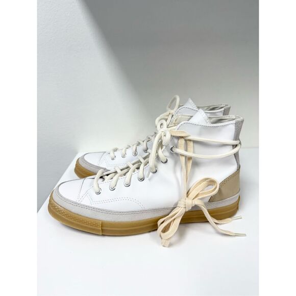 Converse Chuck 70 Suede & Leather‎ High Top 'White' A03085C M 9.5 W 11.5